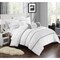 Chic Home 10-Piece Aero Pleated and Ruffled Bed in a Bag Comforter and Sheet Set